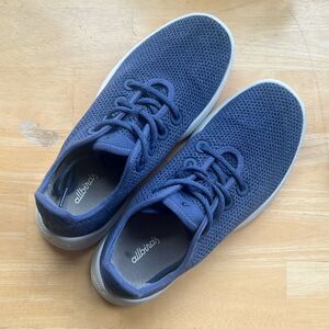 Allbirds Tree Runners TR Marine Blue White Running Shoes Men's 8 Women's 9.5/10